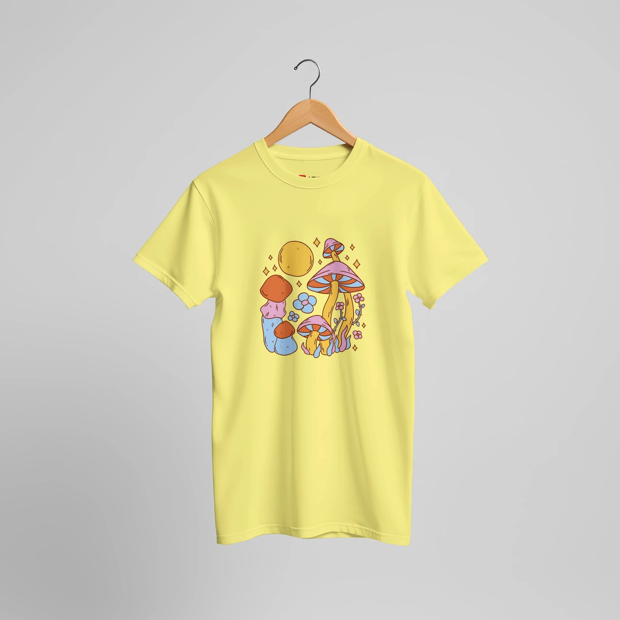 Flower Power Pilz T-Shirt | Hippie Natur Design mit Retro Sommer Vibes – Print Material for everyday use | AZIKX