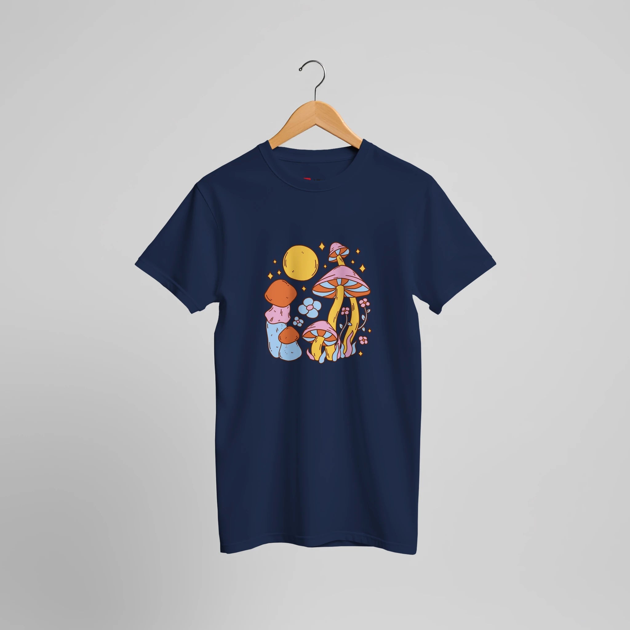 Flower Power Pilz T-Shirt | Hippie Natur Design mit Retro Sommer Vibes – Print Material for everyday use | AZIKX