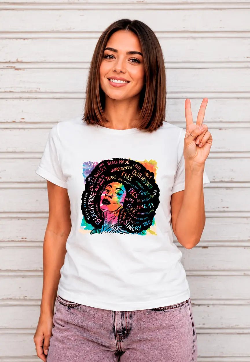 Freiheit Grafik T-Shirt | Statement Shirt mit kulturellem Motiv – T-Shirt for everyday use | AZIKX