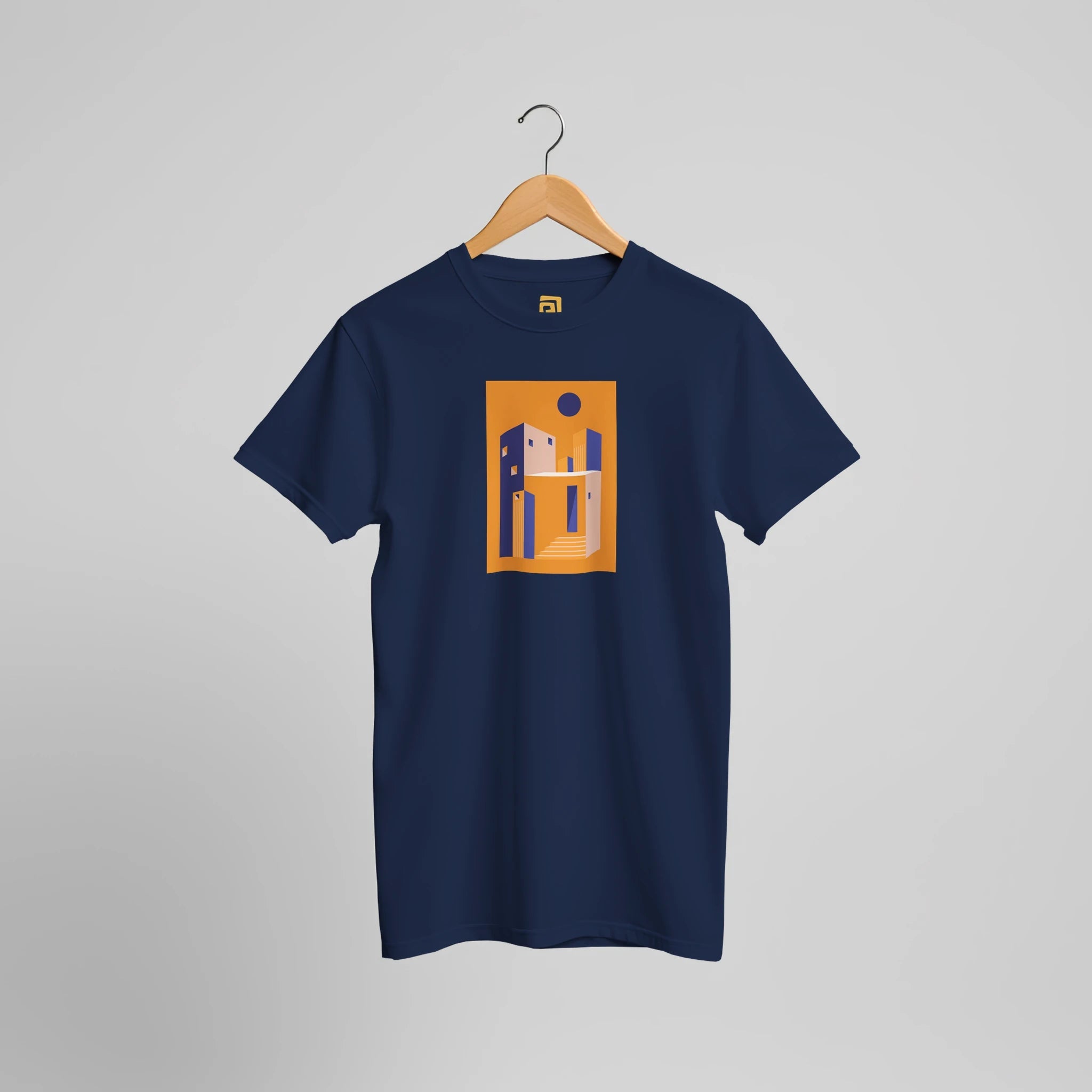 Geometric Architecture T-Shirt | Modern Minimalist Graphic Tee – Print Material for everyday use | AZIKX.STORE