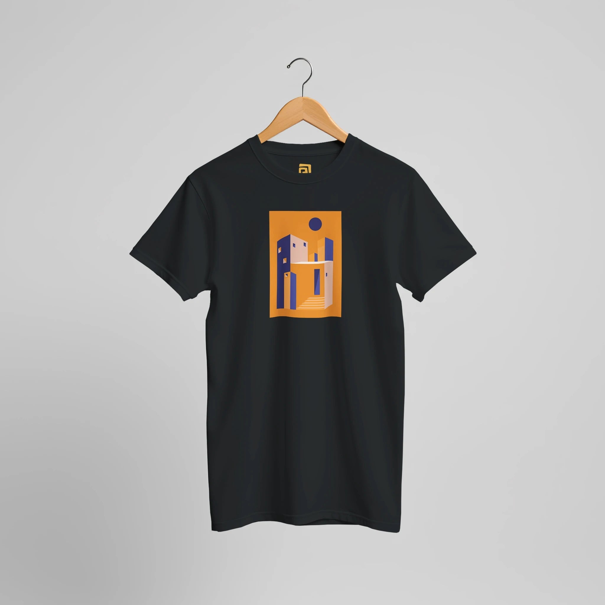 Geometric Architecture T-Shirt | Modern Minimalist Graphic Tee – Print Material for everyday use | AZIKX.STORE