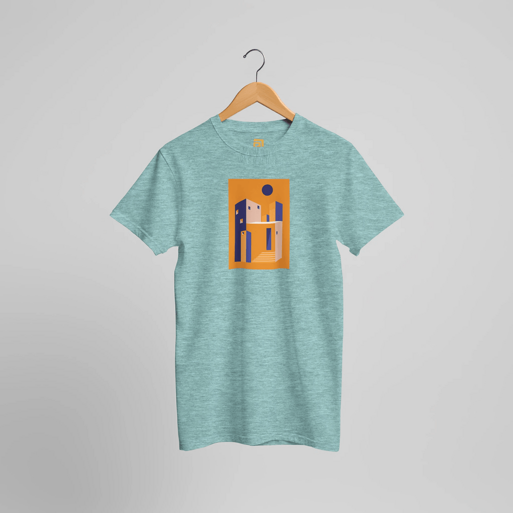 Geometric Architecture T-Shirt | Modern Minimalist Graphic Tee – Print Material for everyday use | AZIKX.STORE