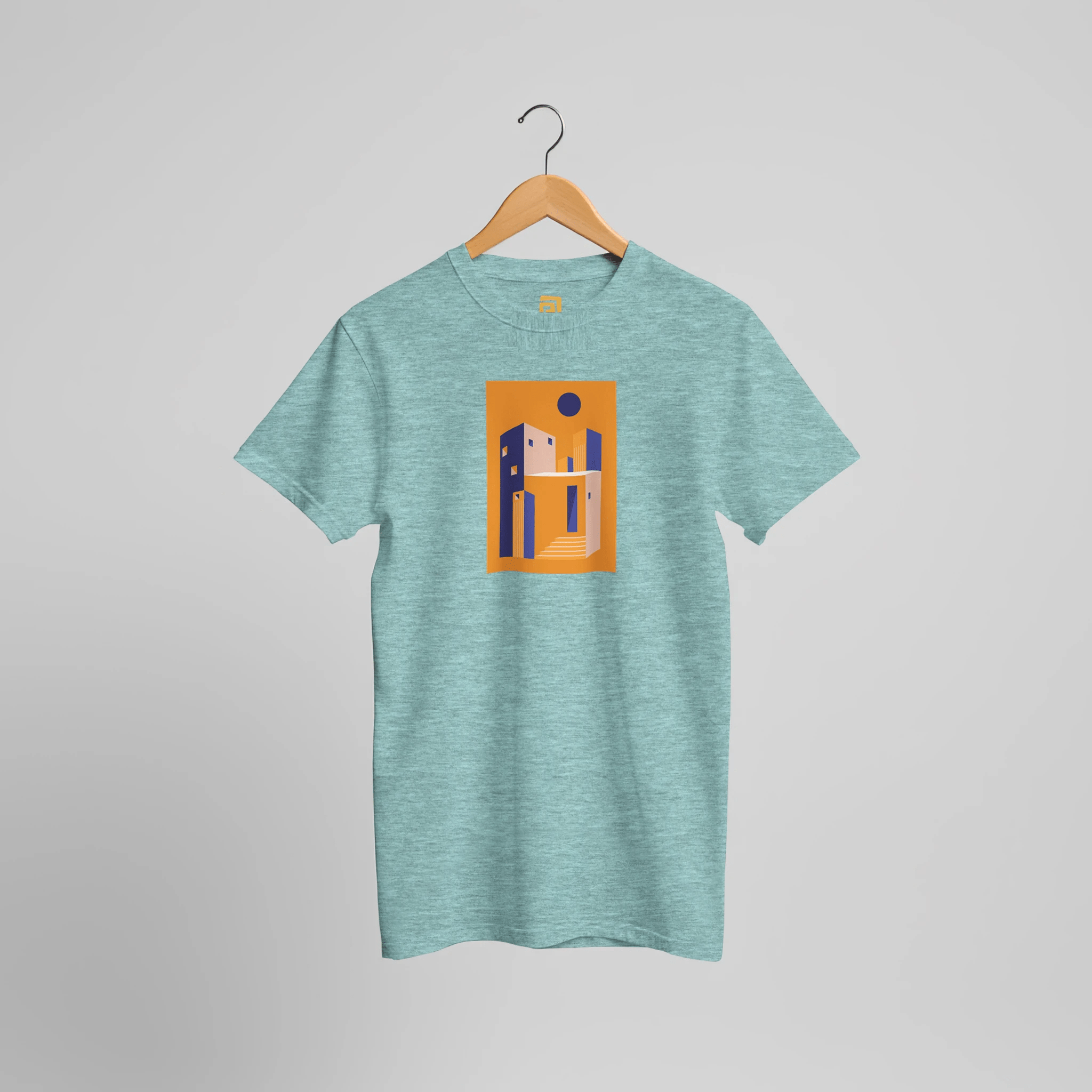 Geometric Architecture T-Shirt | Modern Minimalist Graphic Tee – Print Material for everyday use | AZIKX.STORE