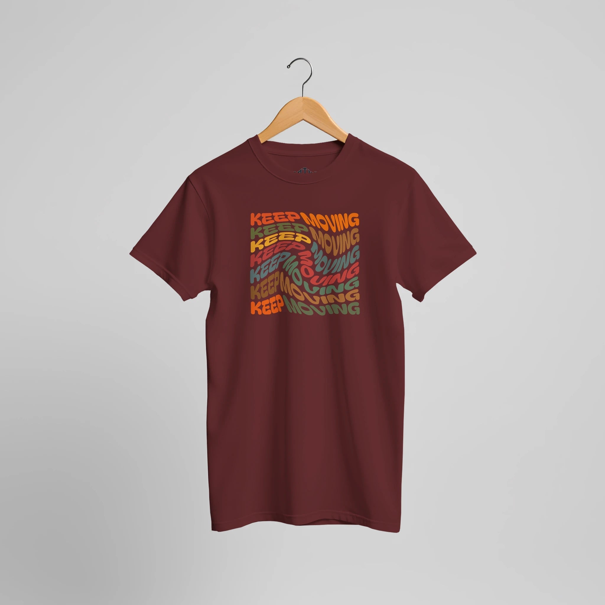 Keep Moving Motivations Grafik T-Shirt | Positive Typografie Statement Tee – T-Shirt for everyday use | AZIKX