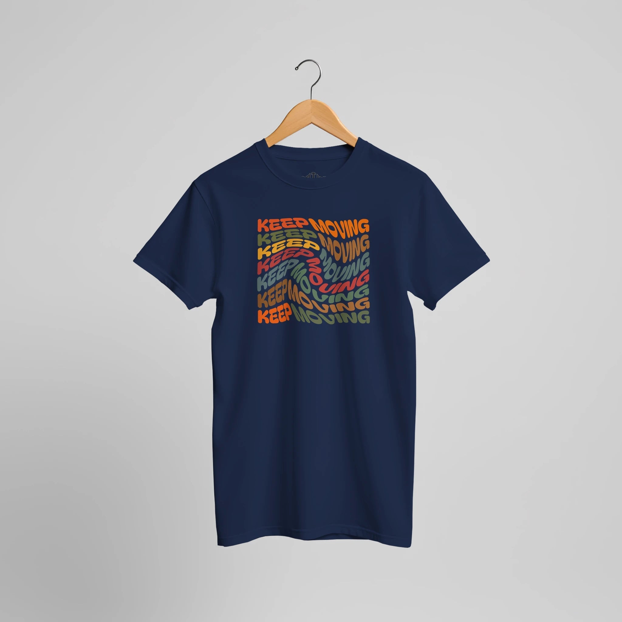 Keep Moving Motivations Grafik T-Shirt | Positive Typografie Statement Tee – T-Shirt for everyday use | AZIKX