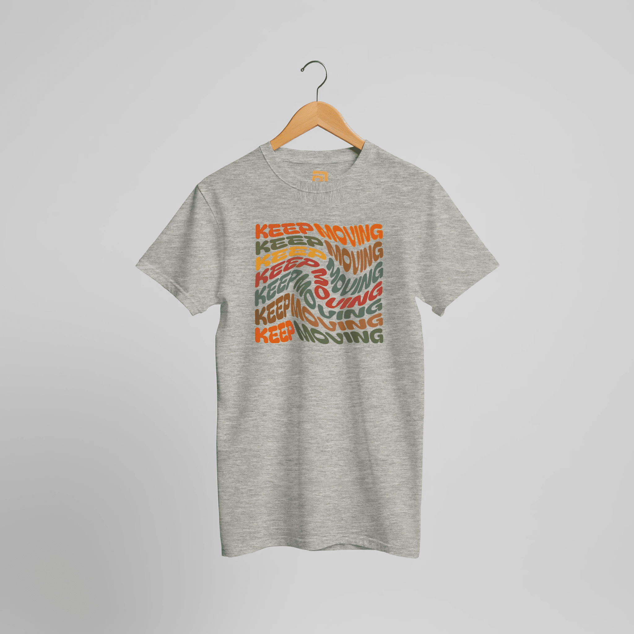 Keep Moving T-Shirt | Motivational Typography – Print Material for everyday use | AZIKX.STORE