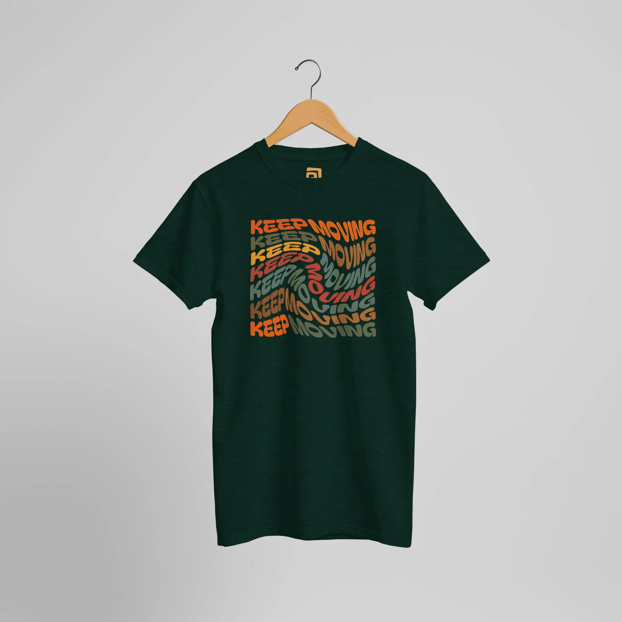 Keep Moving T-Shirt | Motivational Typography – Print Material for everyday use | AZIKX.STORE