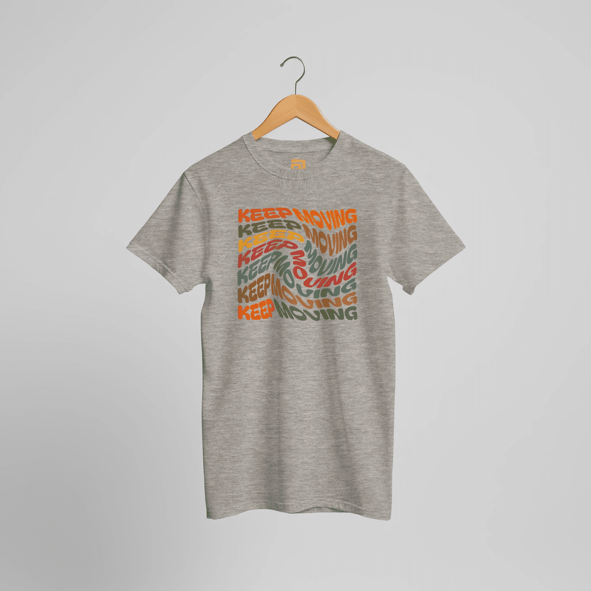 Keep Moving T-Shirt | Motivational Typography – Print Material for everyday use | AZIKX.STORE