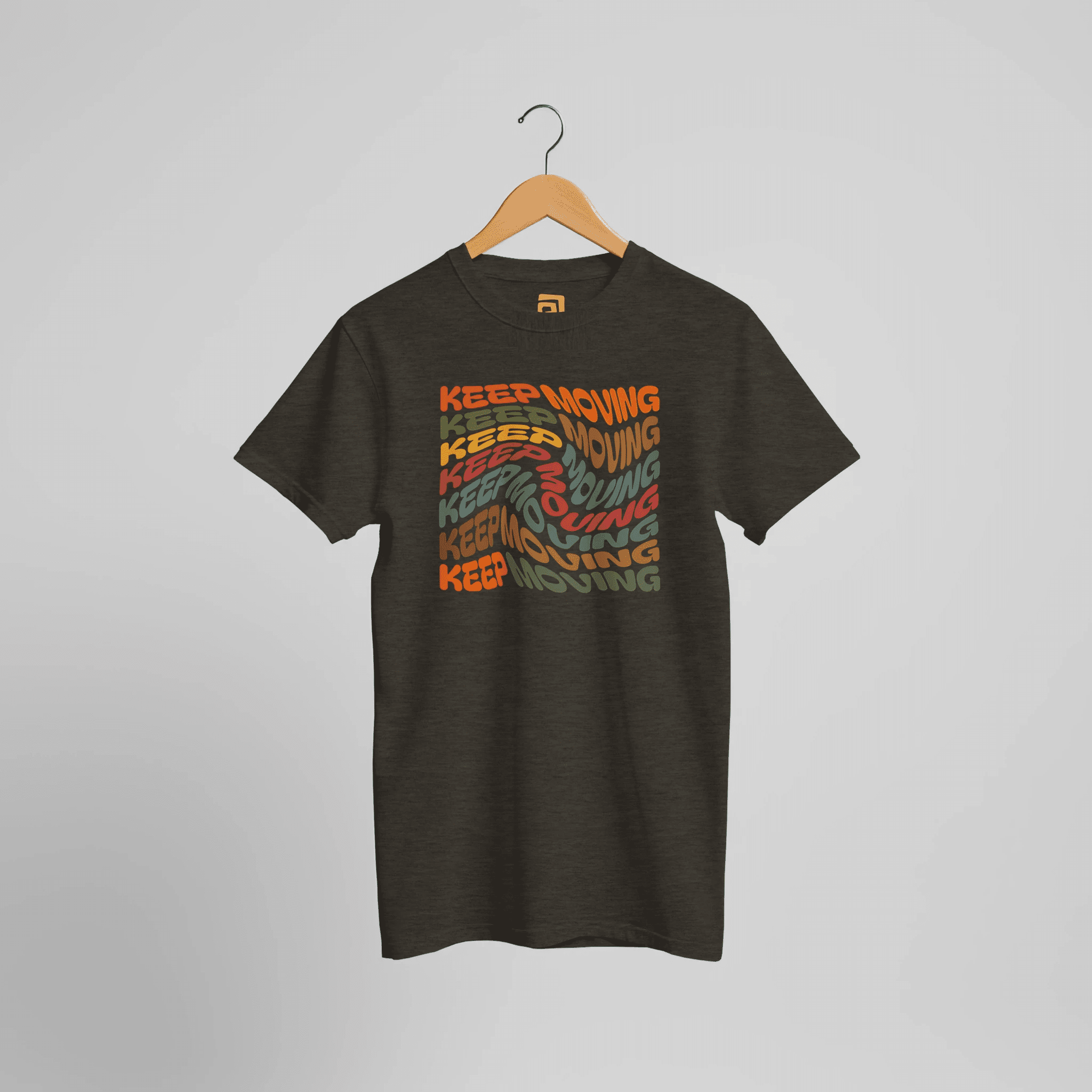 Keep Moving T-Shirt | Motivational Typography – Print Material for everyday use | AZIKX.STORE