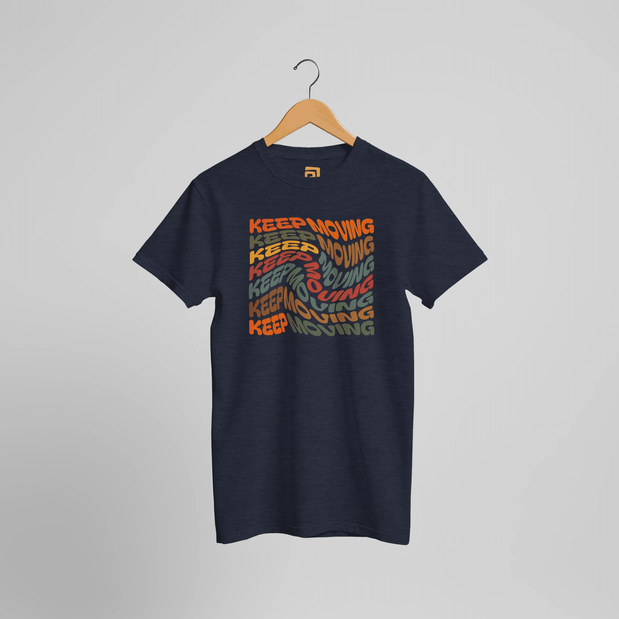 Keep Moving T-Shirt | Motivational Typography – Print Material for everyday use | AZIKX.STORE