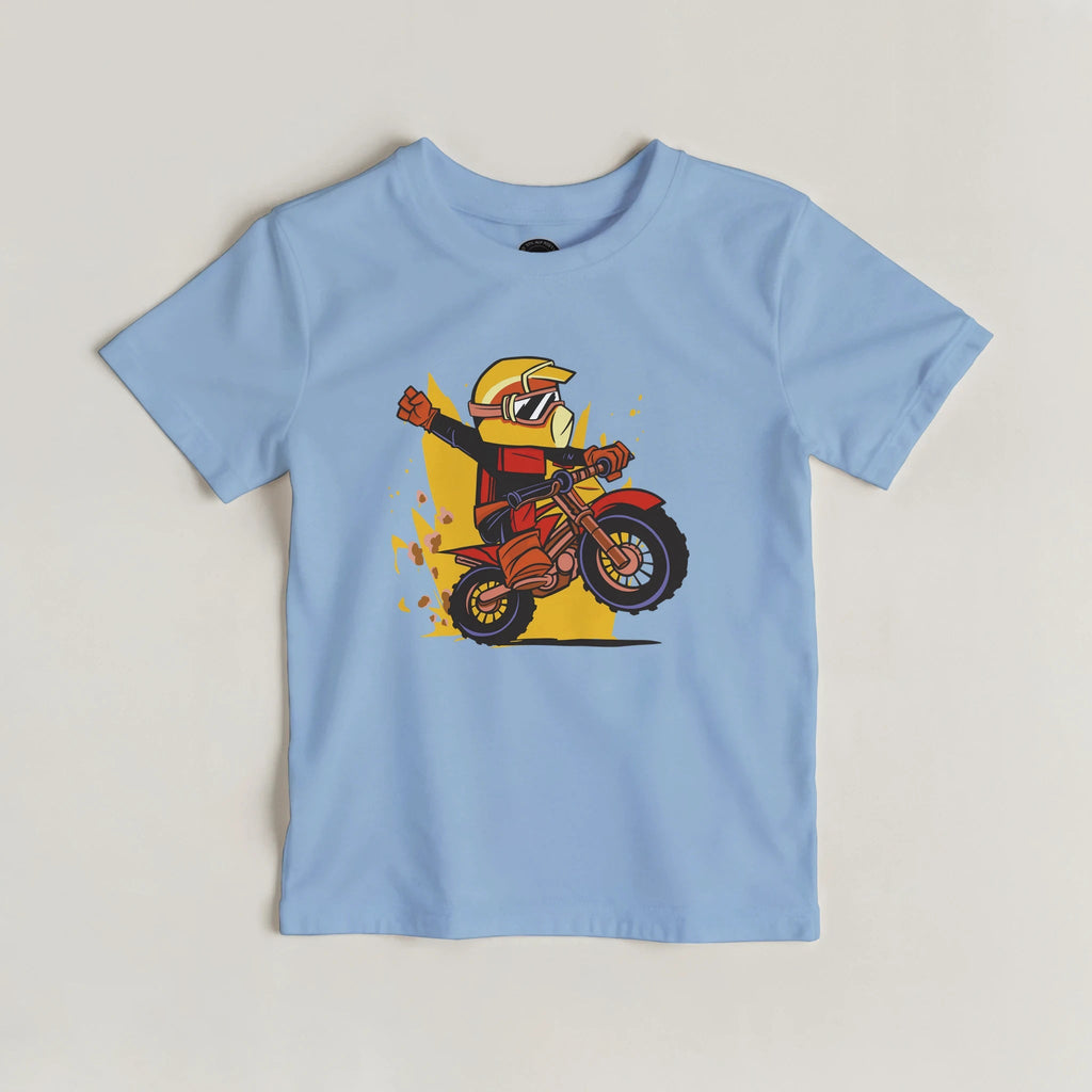 Kinder Motocross T-Shirt | Cooles Dirtbike Abenteuer Design – T-Shirt for everyday use | AZIKX