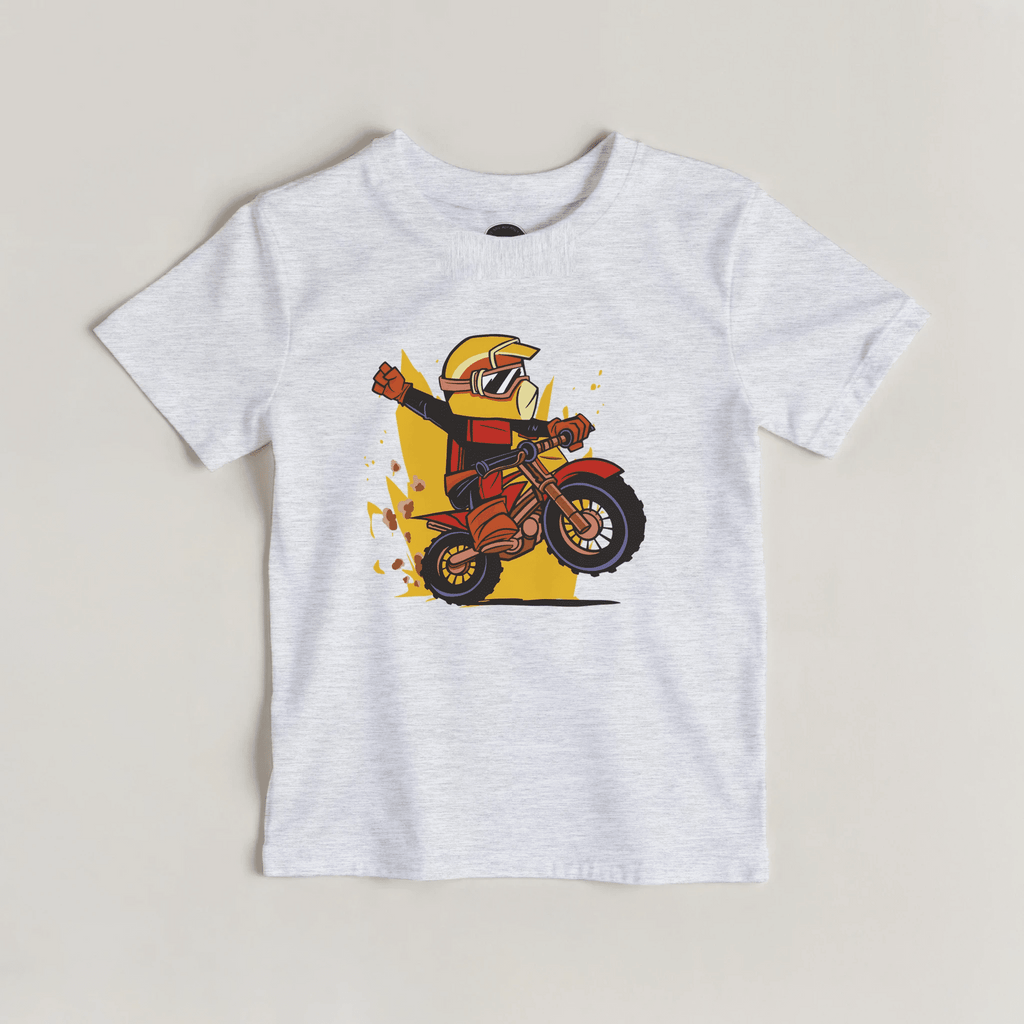 Kinder Motocross T-Shirt | Cooles Dirtbike Abenteuer Design – T-Shirt for everyday use | AZIKX