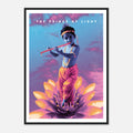Krishna-Poster „The Prince of Light“ | Spirituelle Kunst im Holzrahmen | AZIKX