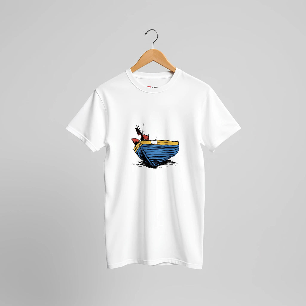Küstenabenteuer Fischerboot T-Shirt | Maritimes Ozean Design Streetwear – T-Shirt for everyday use | AZIKX