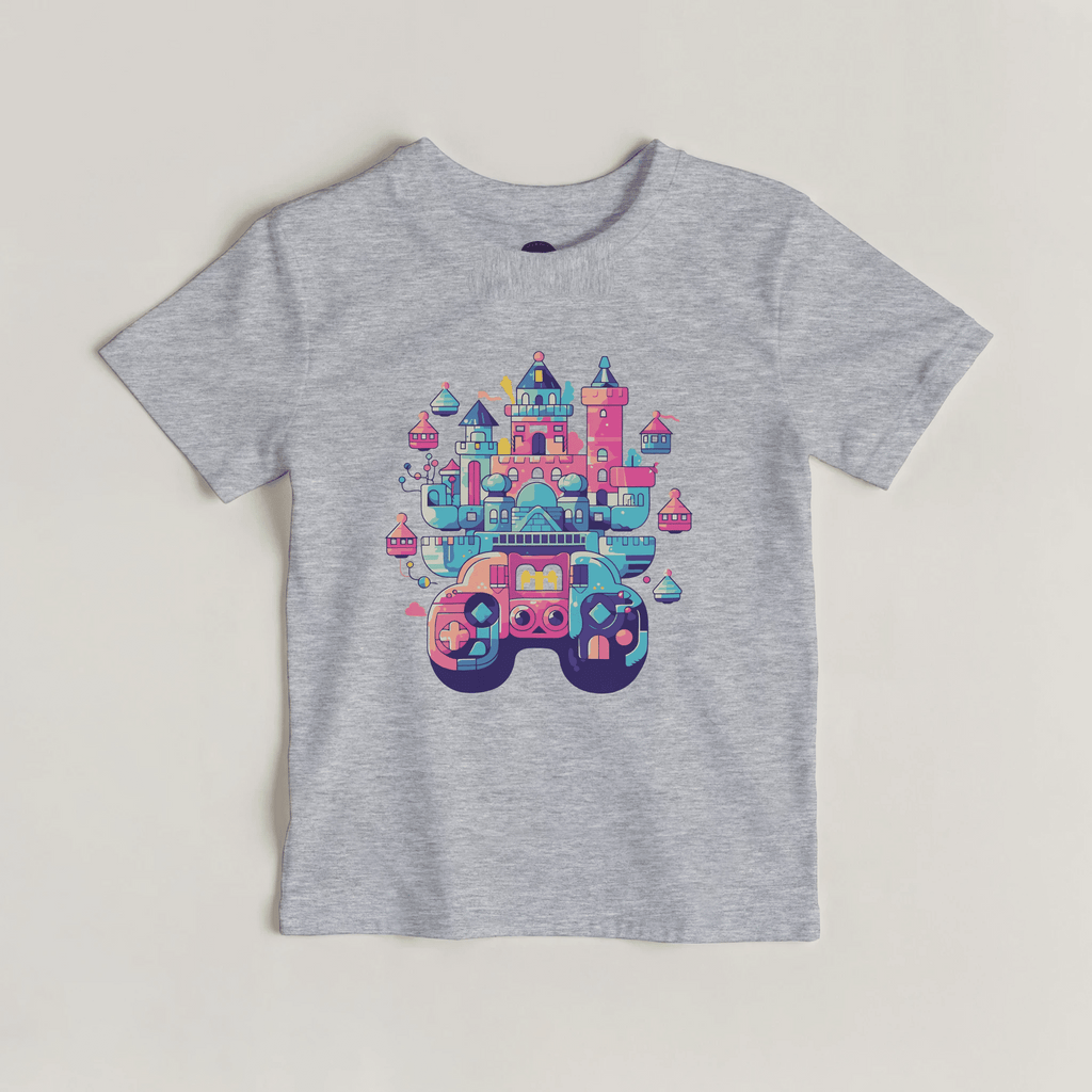 Magisches Schloss Kinder T-Shirt | Fantasie Spielkonsole – T-Shirt for everyday use | AZIKX