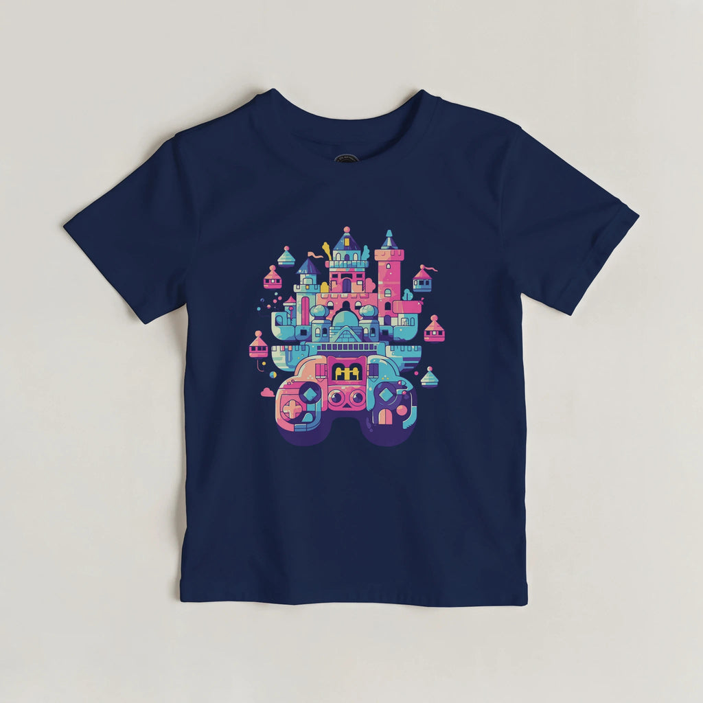 Magisches Schloss Kinder T-Shirt | Fantasie Spielkonsole – T-Shirt for everyday use | AZIKX