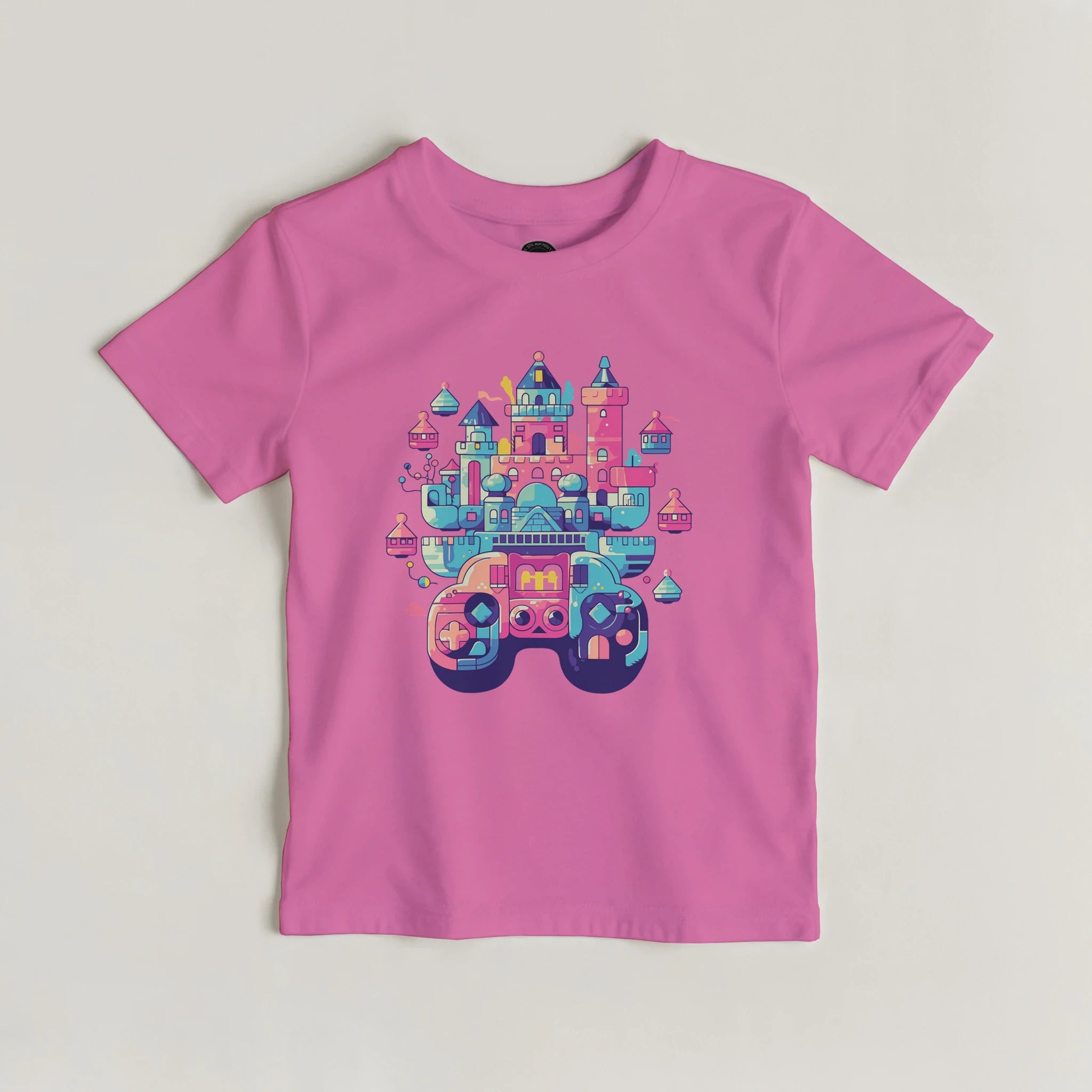 Magisches Schloss Kinder T-Shirt | Fantasie Spielkonsole – T-Shirt for everyday use | AZIKX