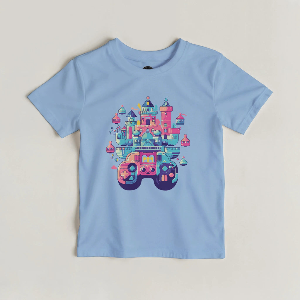 Magisches Schloss Kinder T-Shirt | Fantasie Spielkonsole – T-Shirt for everyday use | AZIKX
