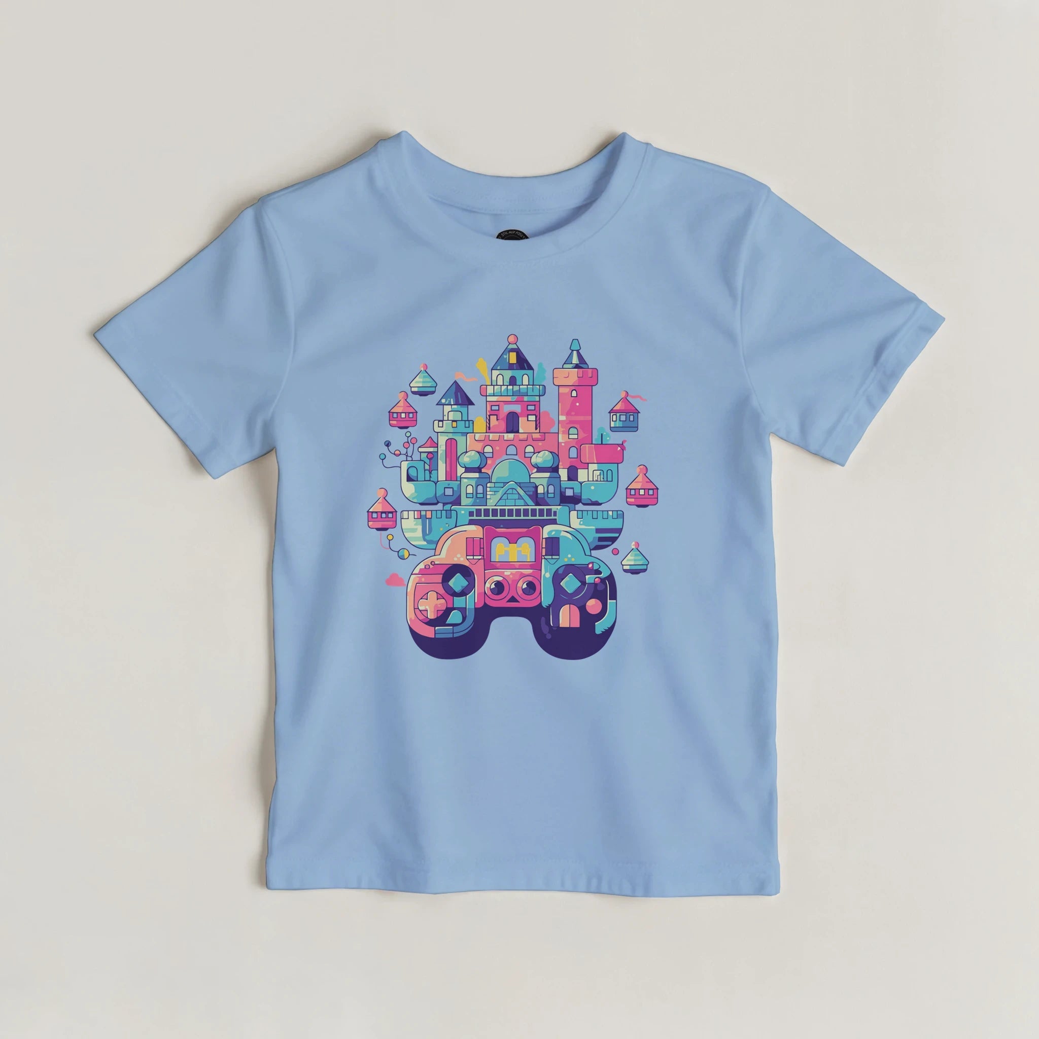 Magisches Schloss Kinder T-Shirt | Fantasie Spielkonsole – T-Shirt for everyday use | AZIKX