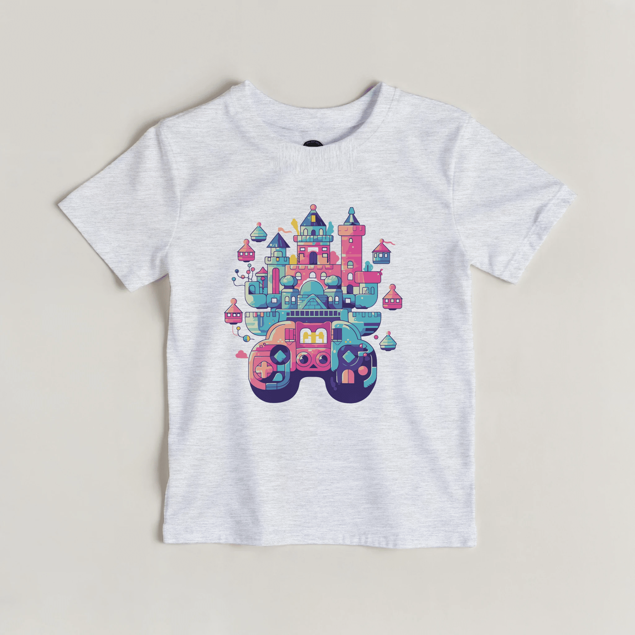 Magisches Schloss Kinder T-Shirt | Fantasie Spielkonsole – T-Shirt for everyday use | AZIKX