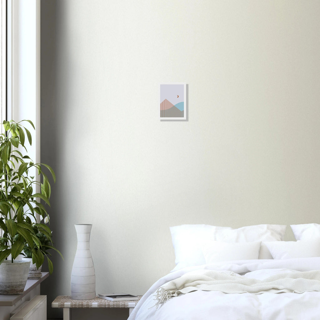 Minimal Geometric Poster | Modern Abstract Mountains Wall Art – Print Material for everyday use | AZIKX.STORE