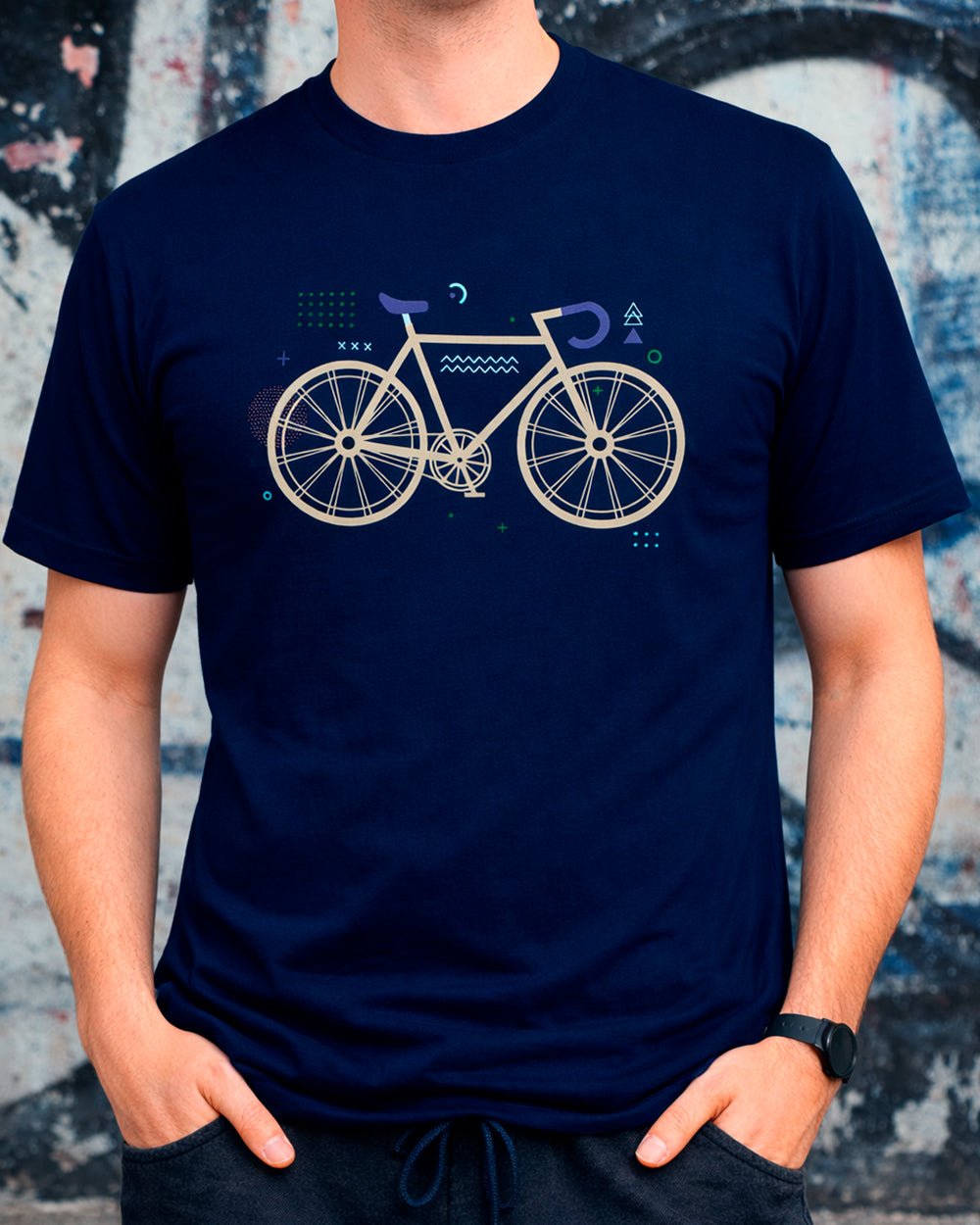 Minimalist Bicycle T-Shirt | Modern Urban – Print Material for everyday use | AZIKX.STORE