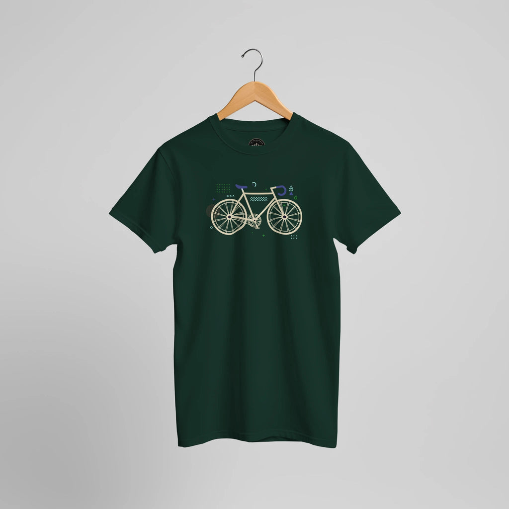 Minimalistisches Fahrrad T-Shirt | Modernes Rennrad Design für Fahrradfans & Radfahrer – Print Material for everyday use | AZIKX