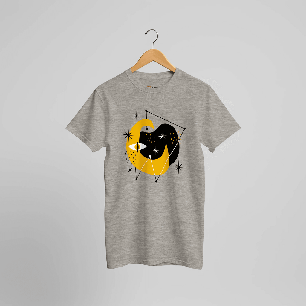 Mystische Mondvision T-Shirt | Abstraktes Mond Kunst Design Streetwear – T-Shirt for everyday use | AZIKX