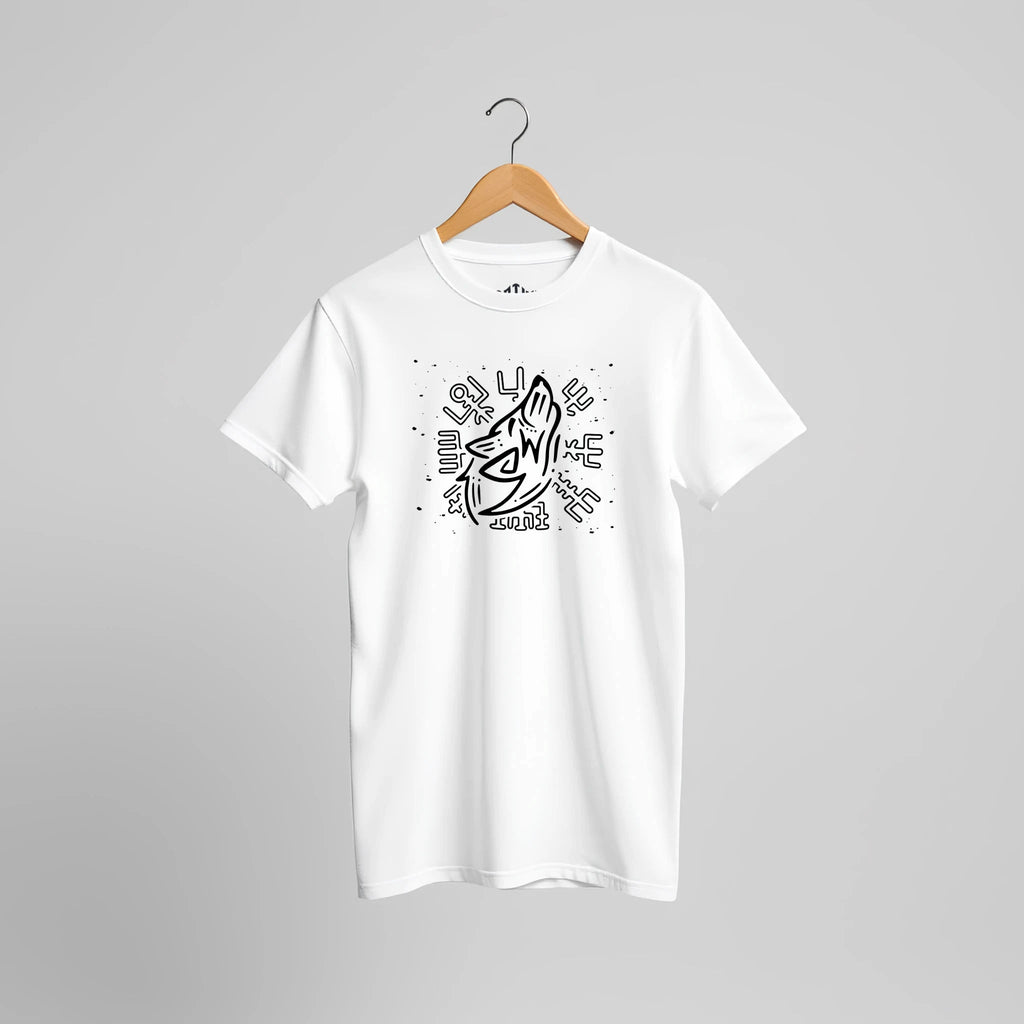 Nordic Wolf of Valhalla T-Shirt | Wikinger Mythologie Fantasy Krieger Streetwear Design – T-Shirt for everyday use | AZIKX