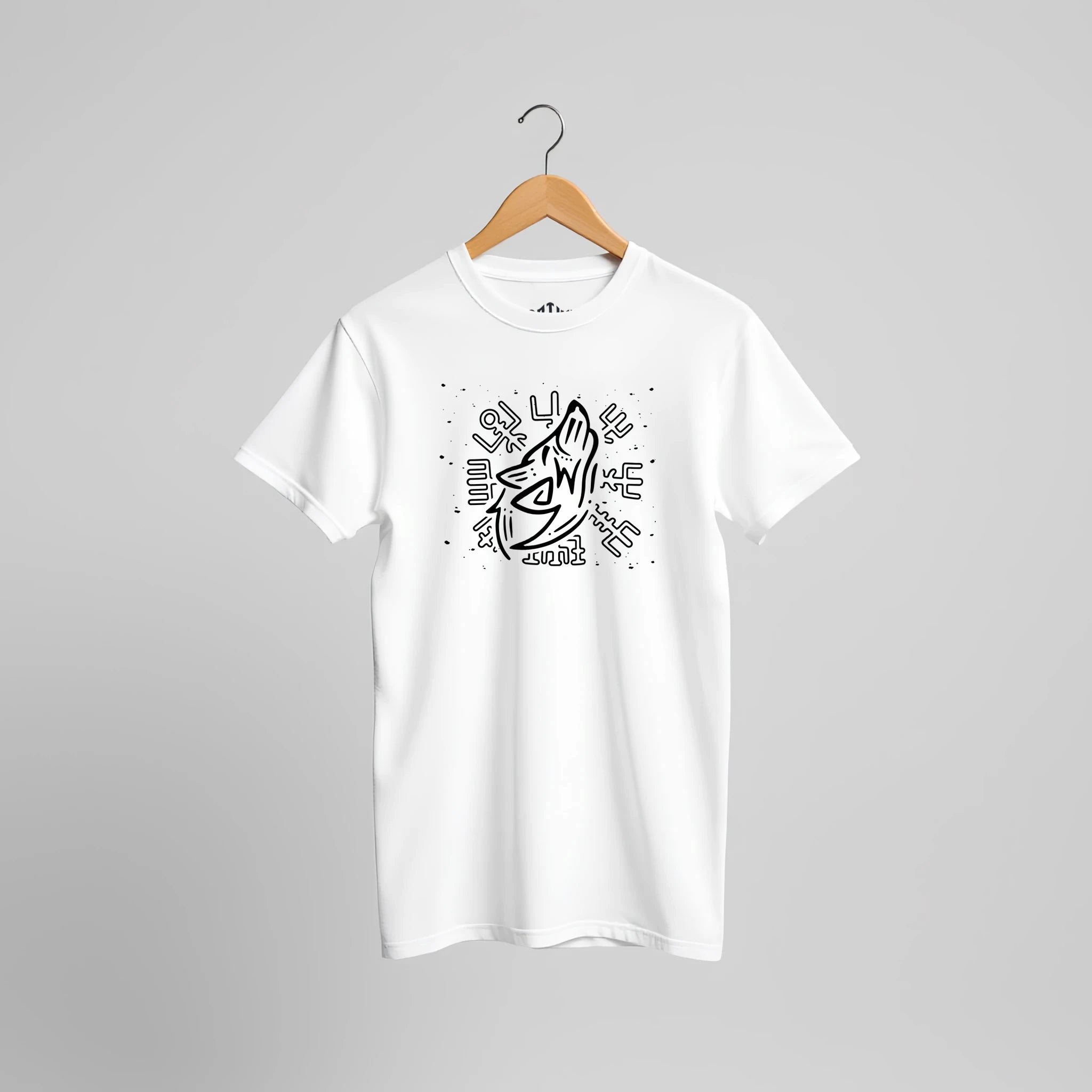 Nordic Wolf of Valhalla T-Shirt | Wikinger Mythologie Fantasy Krieger Streetwear Design – T-Shirt for everyday use | AZIKX