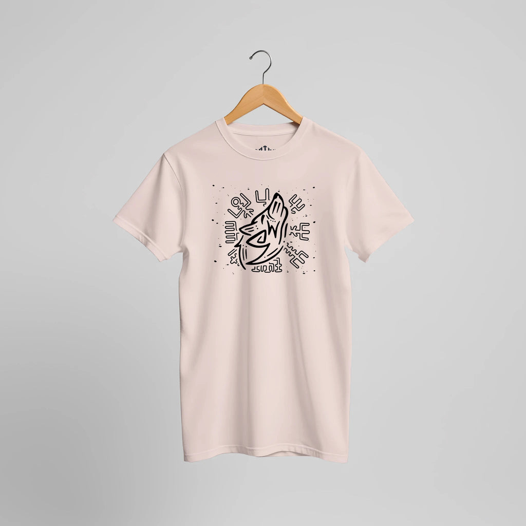 Nordic Wolf of Valhalla T-Shirt | Wikinger Mythologie Fantasy Krieger Streetwear Design – T-Shirt for everyday use | AZIKX