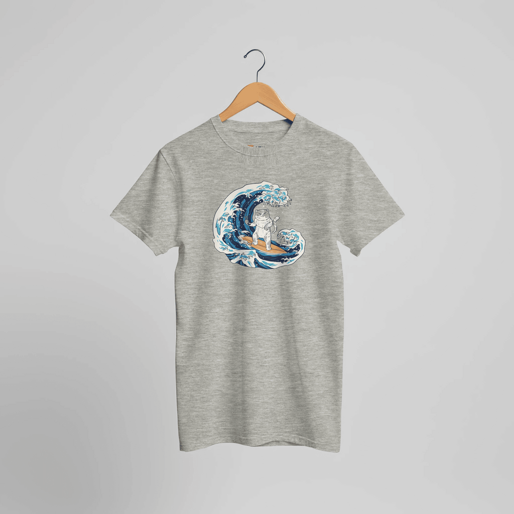 Ocean Vibes T-Shirt | Surfer Stimmung mit kraftvollen Meereswellen – T-Shirt for everyday use | AZIKX