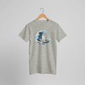 T-Shirt mit Meereswelle | Surfer-Stimmung und kraftvolles Ozean-Design | AZIKX