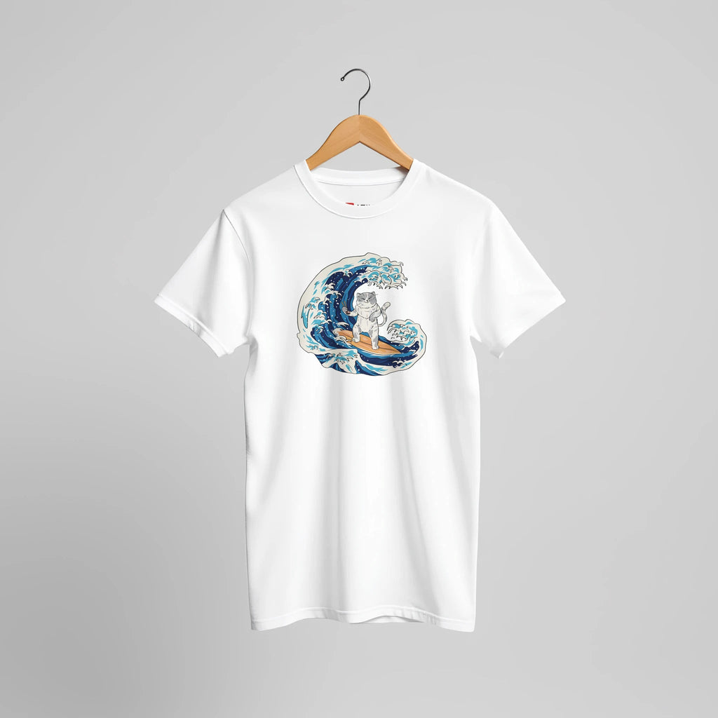Ocean Vibes T-Shirt | Surfer Stimmung mit kraftvollen Meereswellen – T-Shirt for everyday use | AZIKX