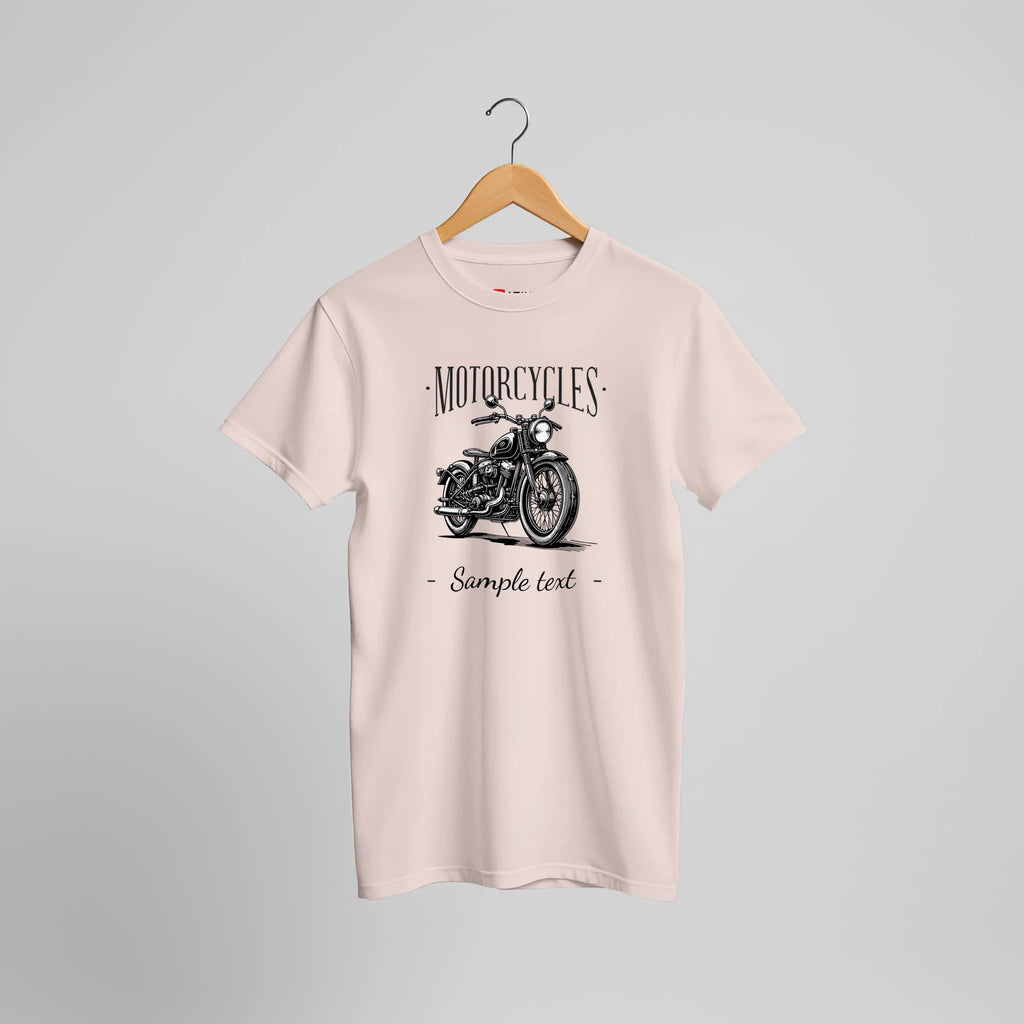 Personalisierbares Motorrad Vintage T-Shirt | Individueller Biker Textdruck – T-Shirt for everyday use | AZIKX