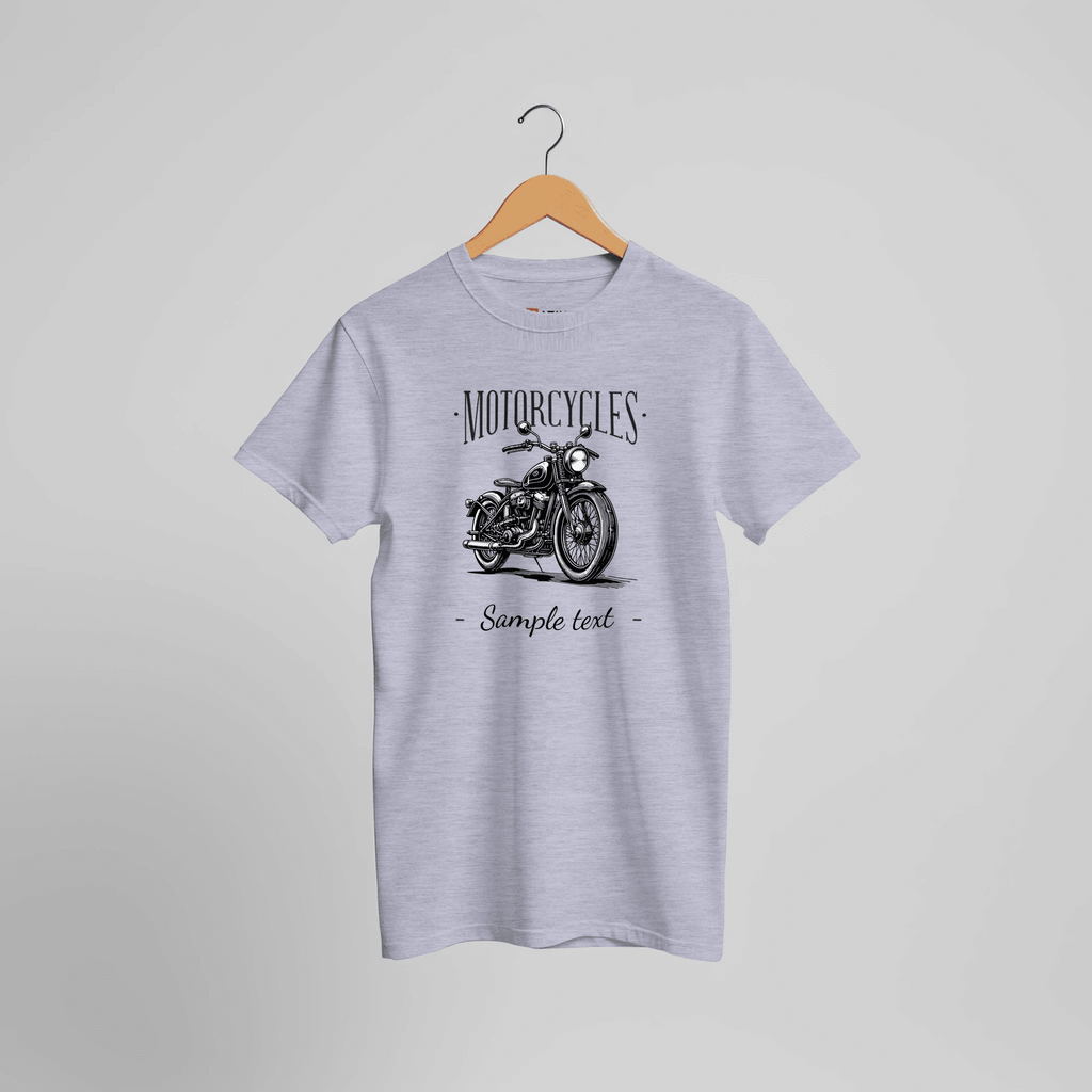 Personalisierbares Motorrad Vintage T-Shirt | Individueller Biker Textdruck – T-Shirt for everyday use | AZIKX