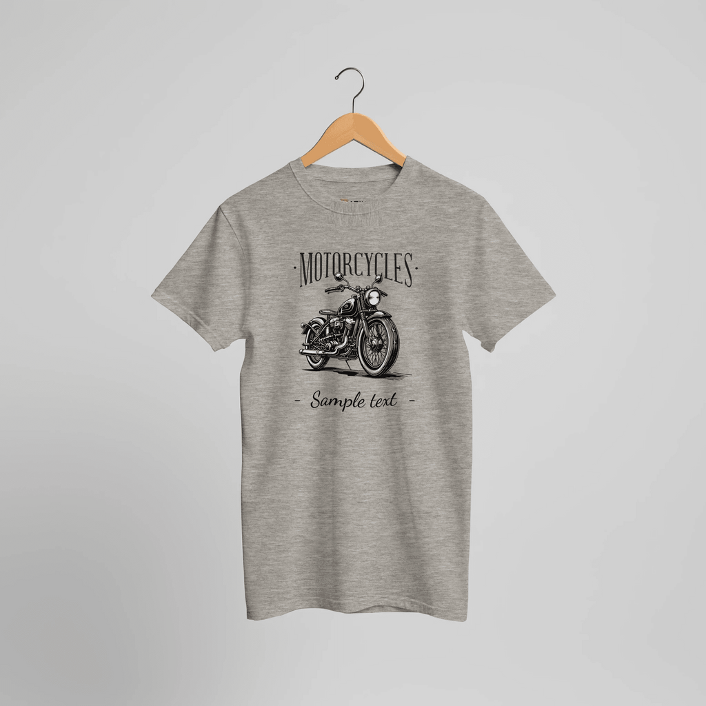 Personalisierbares Motorrad Vintage T-Shirt | Individueller Biker Textdruck – T-Shirt for everyday use | AZIKX