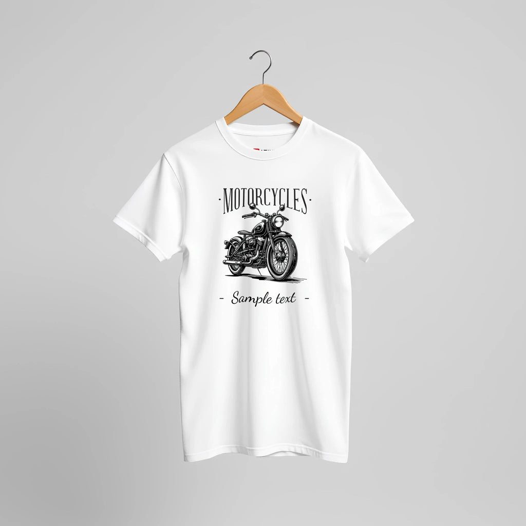 Personalisierbares Motorrad Vintage T-Shirt | Individueller Biker Textdruck – T-Shirt for everyday use | AZIKX