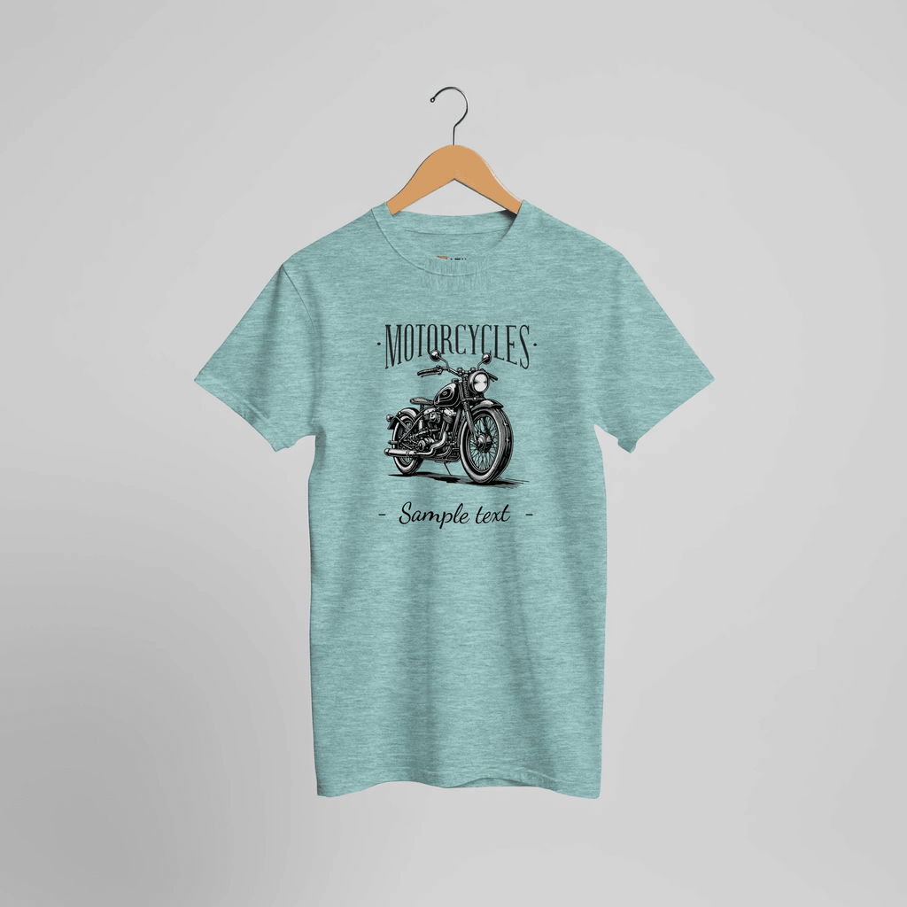 Personalisierbares Motorrad Vintage T-Shirt | Individueller Biker Textdruck – T-Shirt for everyday use | AZIKX