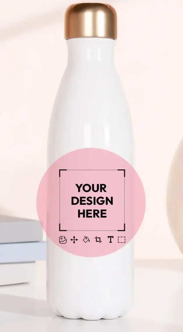 Personalisierte Edelstahl Trinkflasche | Eigener Text oder Foto Design – Trinkflasche for everyday use | AZIKX