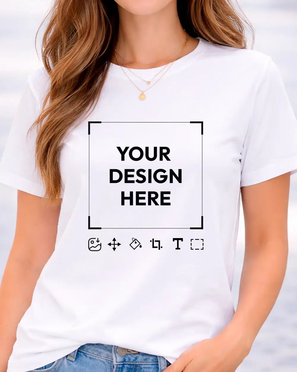 Personalized Custom T-Shirt | Add Your Text or Image – Print Material for everyday use | AZIKX.STORE