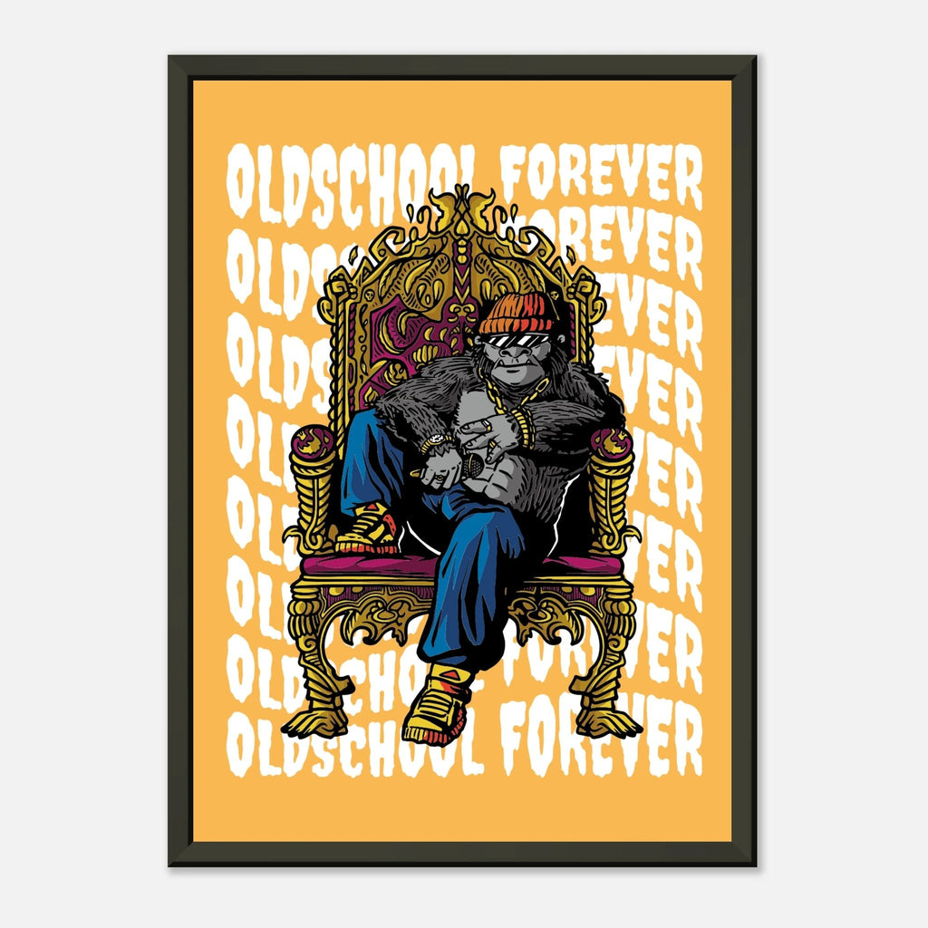 Poster „Oldschool Forever“ | Urbanes Graffiti - Design und Hip - Hop - Wandkunst – Poster for everyday use | AZIKX