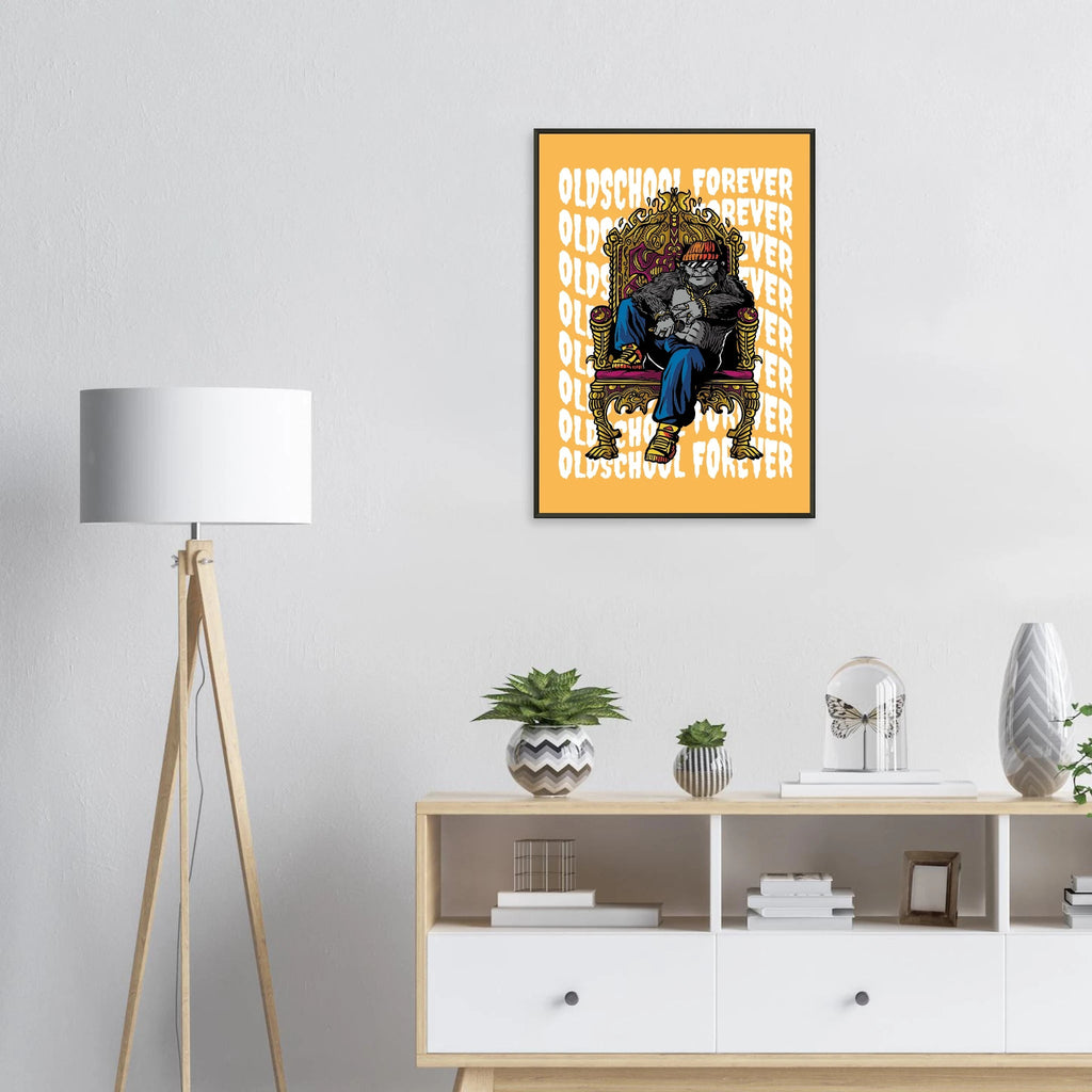 Poster „Oldschool Forever“ | Urbanes Graffiti - Design und Hip - Hop - Wandkunst – Poster for everyday use | AZIKX