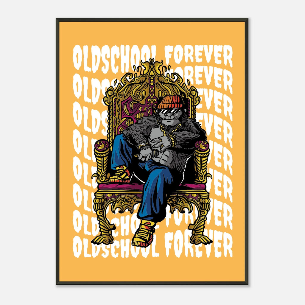 Poster „Oldschool Forever“ | Urbanes Graffiti - Design und Hip - Hop - Wandkunst – Poster for everyday use | AZIKX