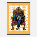 Poster „Oldschool Forever“ | Urbanes Graffiti-Design und Hip-Hop-Wandkunst | AZIKX
