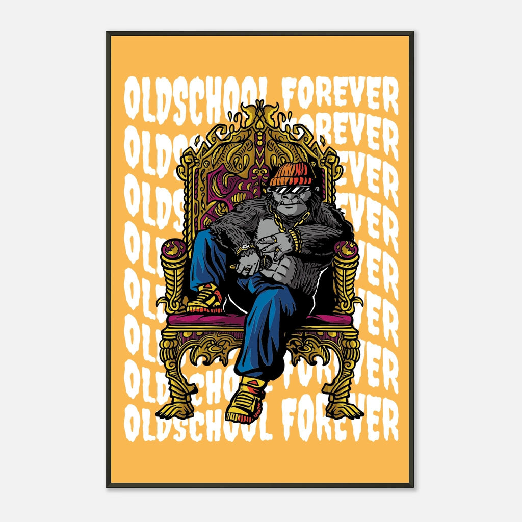 Poster „Oldschool Forever“ | Urbanes Graffiti - Design und Hip - Hop - Wandkunst – Poster for everyday use | AZIKX