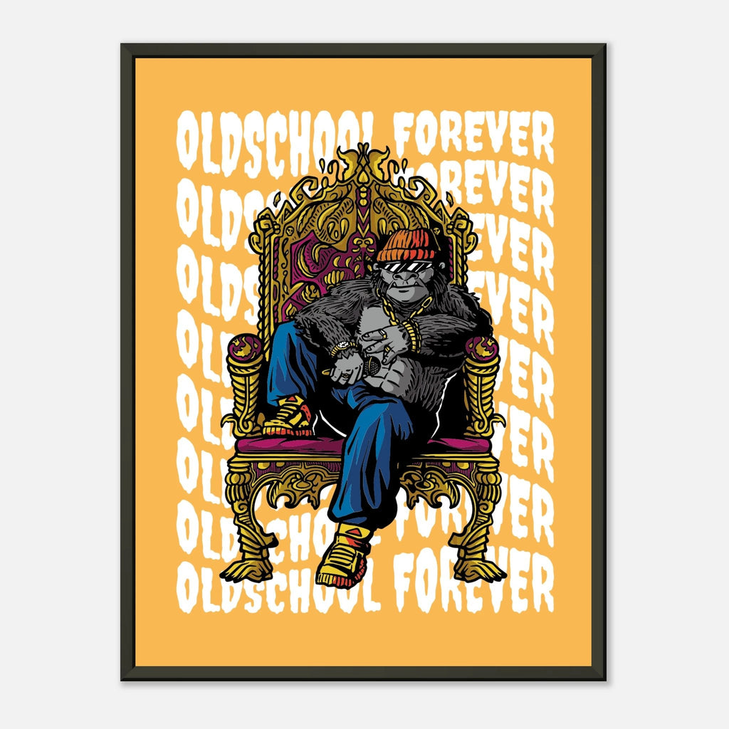 Poster „Oldschool Forever“ | Urbanes Graffiti - Design und Hip - Hop - Wandkunst – Poster for everyday use | AZIKX