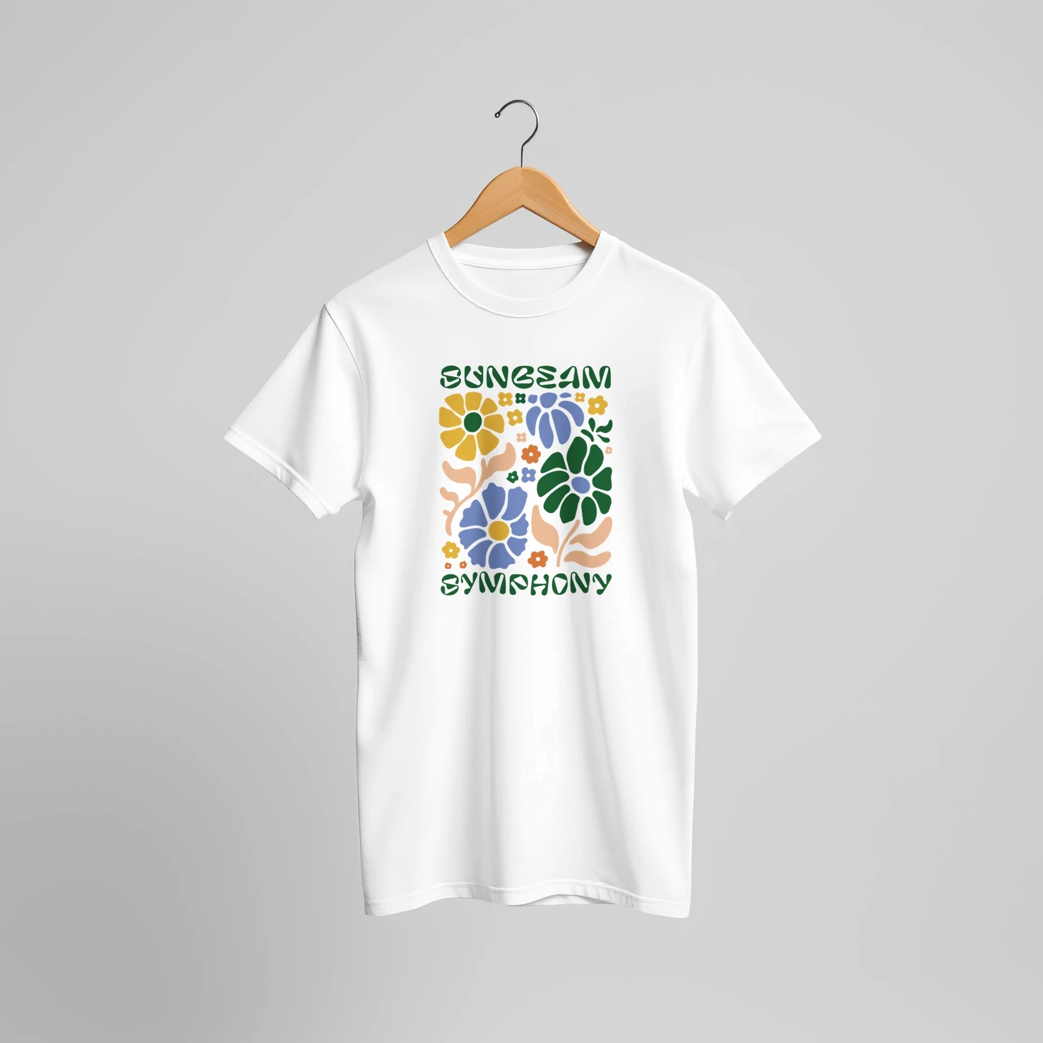 Sunbeam Symphony Flower T-Shirt | Kreatives Sommerblumen Design – T-Shirt for everyday use | AZIKX