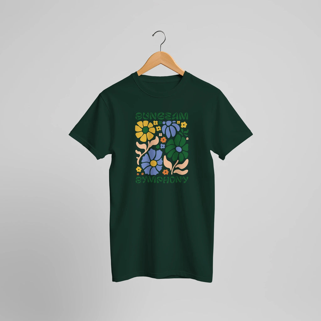 Sunbeam Symphony Flower T-Shirt | Kreatives Sommerblumen Design – T-Shirt for everyday use | AZIKX