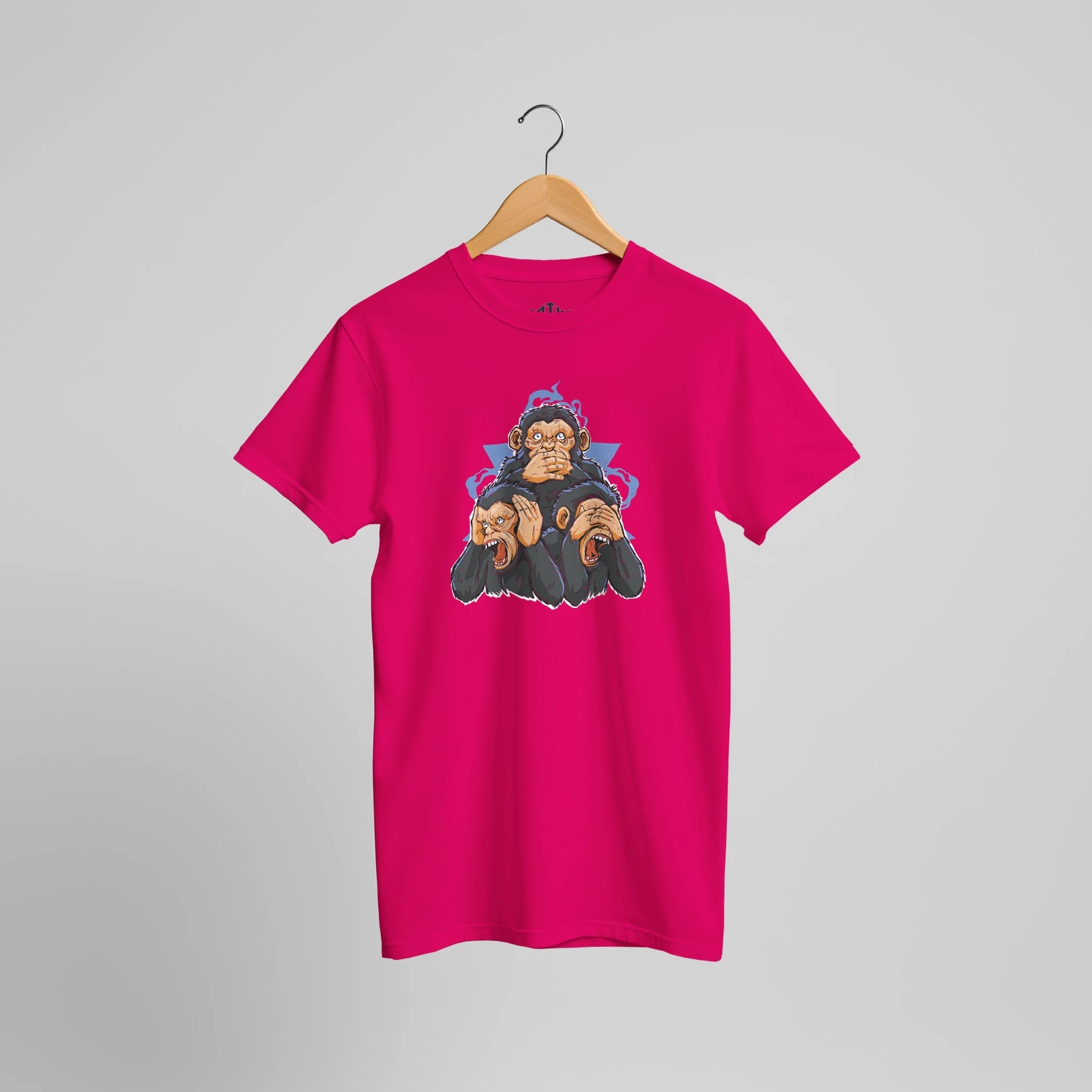 Three Wise Monkeys T-Shirt | Lustiges Affen Weisheit Statement Streetwear Design – T-Shirt for everyday use | AZIKX